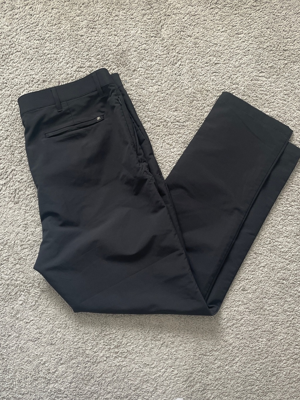Banana Republic Mens Performance Golf Pants 38x32 Black Stretch Chino